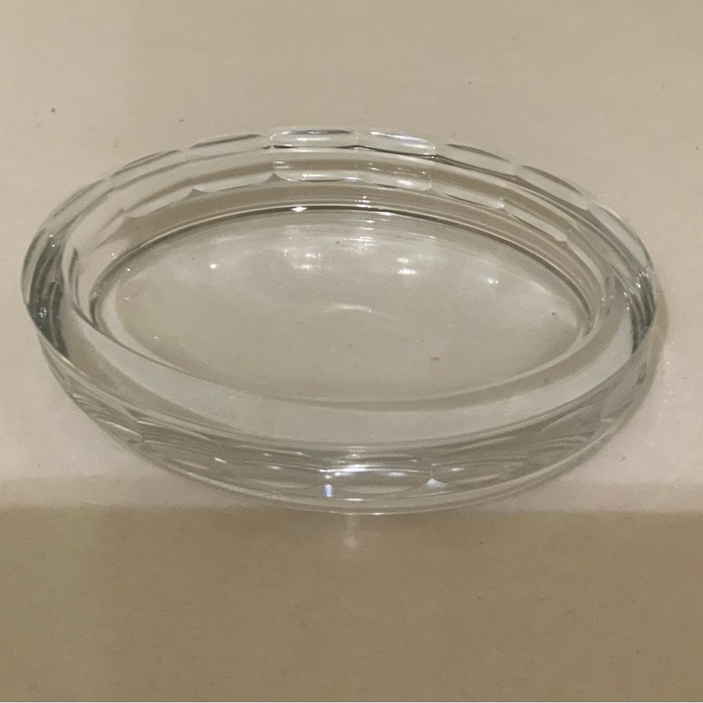 Resturation Hardware Heavy Glass Soap Dish